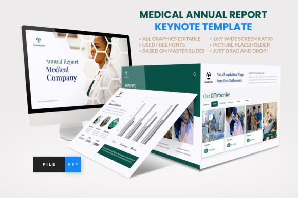 Download Medical Annual Report Keynote Template - Keynote template Collection