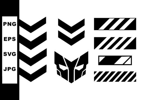 Download Black Chevron Arrows and Striped Warning - Warning Collection