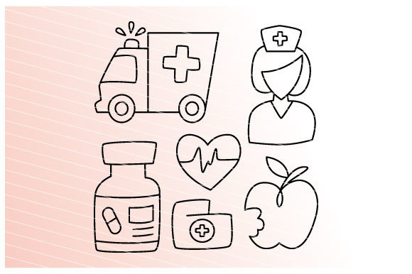Download Medicine and Medical Doodle Illustration - Medicine Collection
