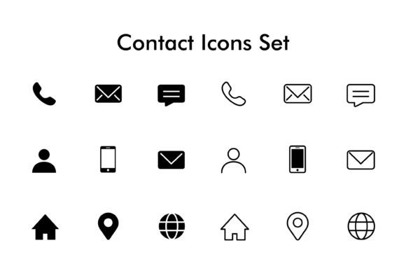Download Contact Icons Set - Contact Collection