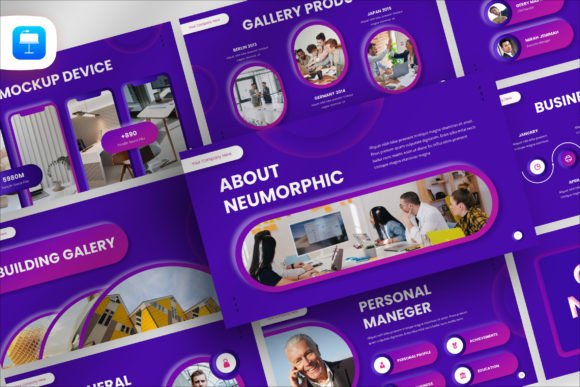 Download Neumorphic Business Keynote Template - Premium Resources