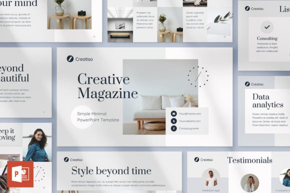 Download Simple Minimal PowerPoint Template - Premium Bundle
