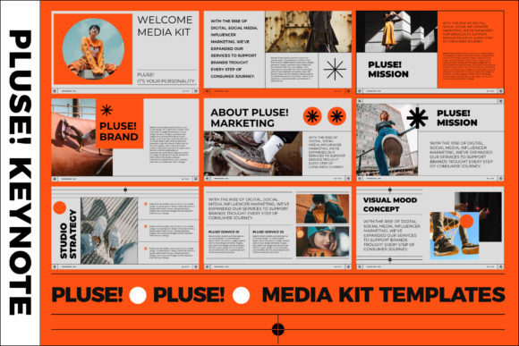 Download PLUSE! Media Kit Keynote Templates - Keynote template Collection